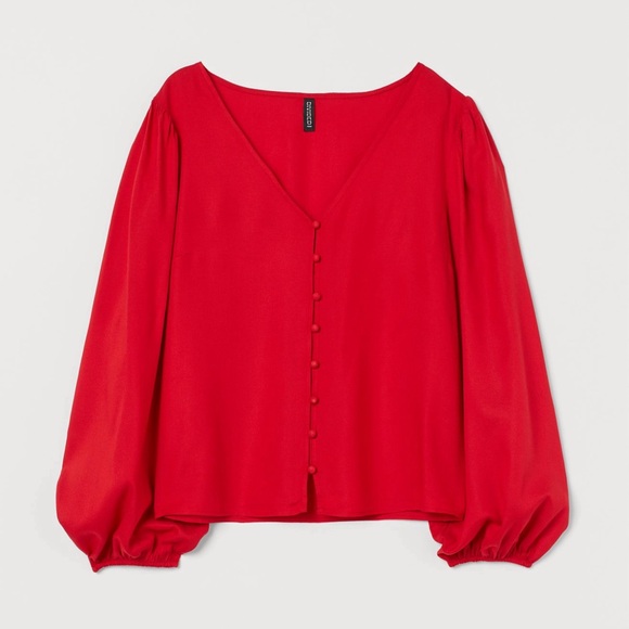 Long sleeve button down blouse - Picture 1 of 5